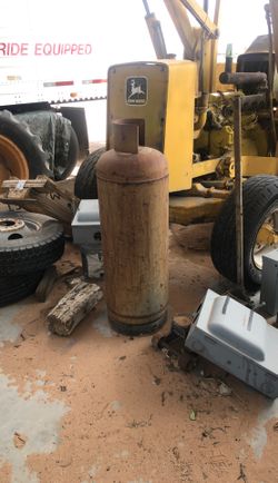 Propane tank half full