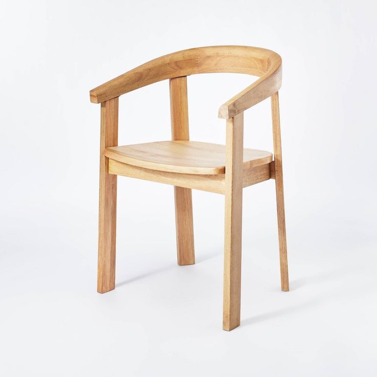 Terra Solid Wood Curved Back Dining Chair - Threshold™ designed with Studio McGee
