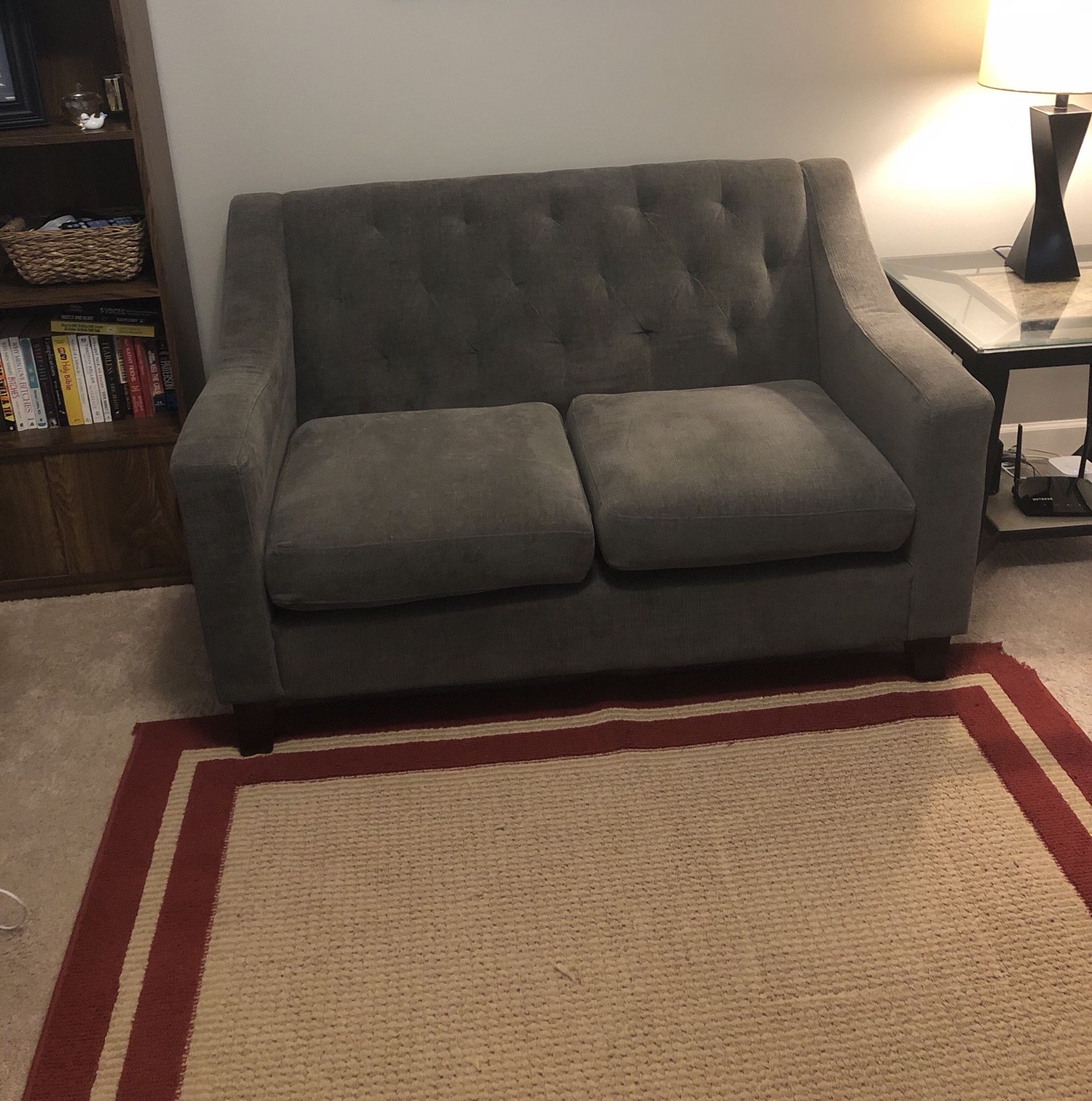 Target grey loveseat sales