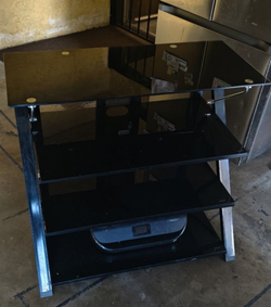 Black Glass entertainment center