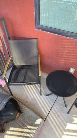 2 chairs and a table