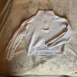 Grey Cropped Sweater