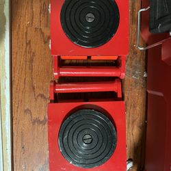 Heavy-Duty Machinery Skates / Cargo Trolley Set - 6 Ton Capacity