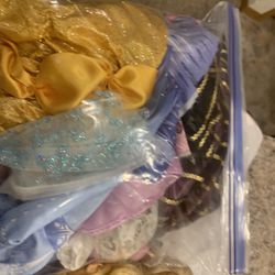 Barbie And Bag Of Doll Clothes  That Fit A Barbie 