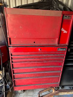 Snap-on Red Tool Chest and Cabinet Stack