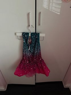 Girls Dance Leotard Dress with Skirt