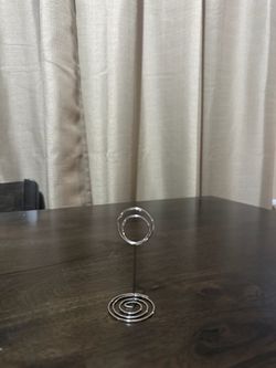 Silver Wire Photo or Card Holder Stand