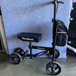 BlessReach Knee Scooter Walker foldable