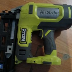 Ryobi 18V ONE+ 16-Gauge Cordless AirStrike Finish Nailer. 