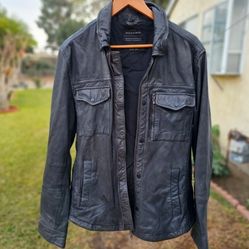 🔥 Rare Vintage Leather All Saints Jacket XL 