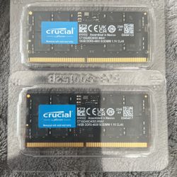 Crucial RAM 32GB ( 2x16GB ) DDR5 4800MHz 262-Pin Laptop Memory