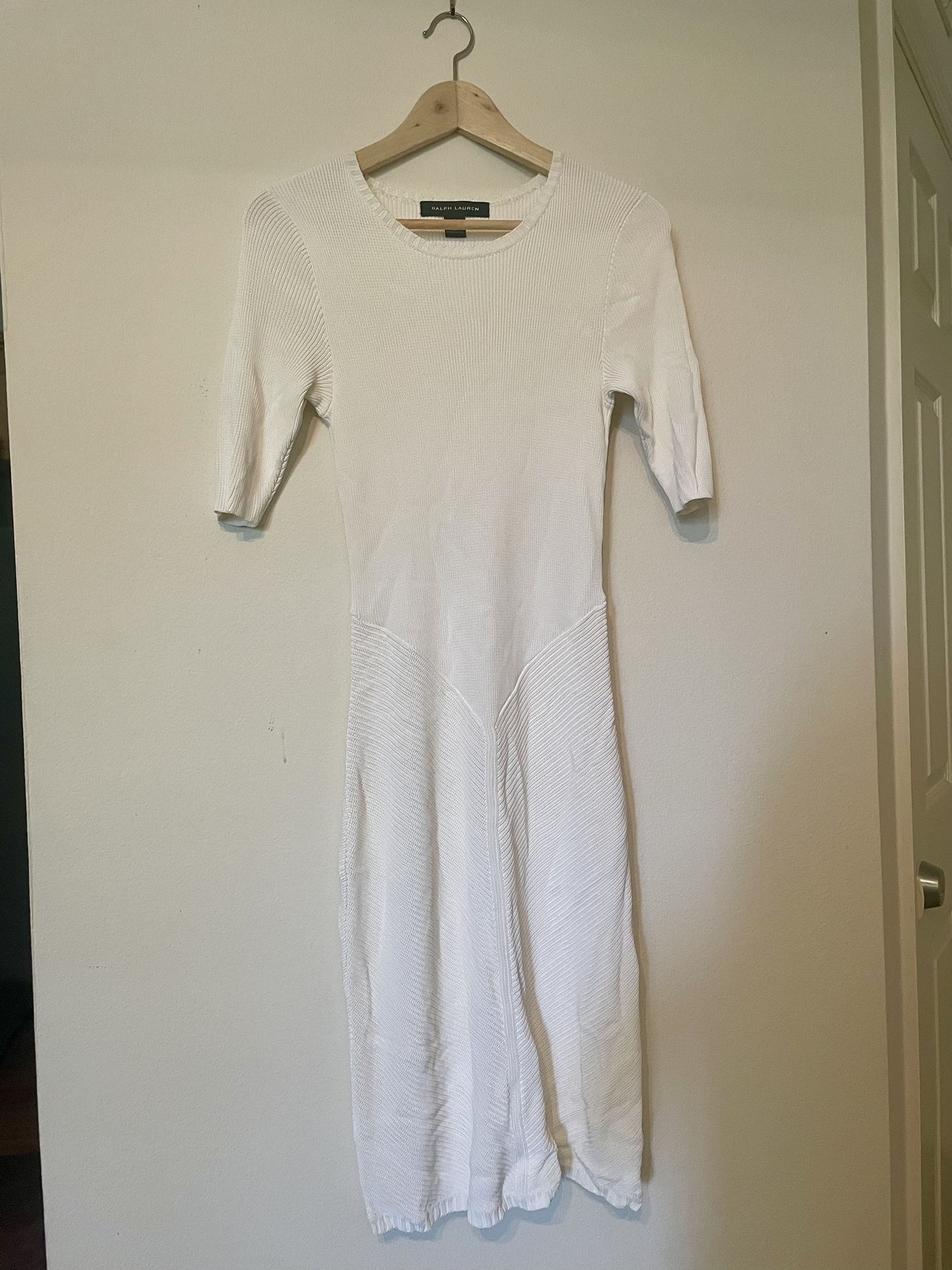 White Bodycon Dress (Ralph Lauren) 