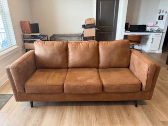 Brown Leather Couch