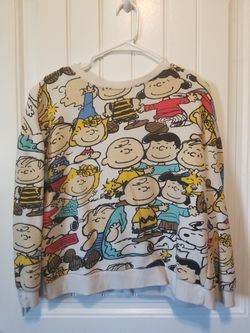 PEANUTS• sweatshirt adult size M
