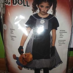 Dark Rag Doll Costume Size Child Small 4-6