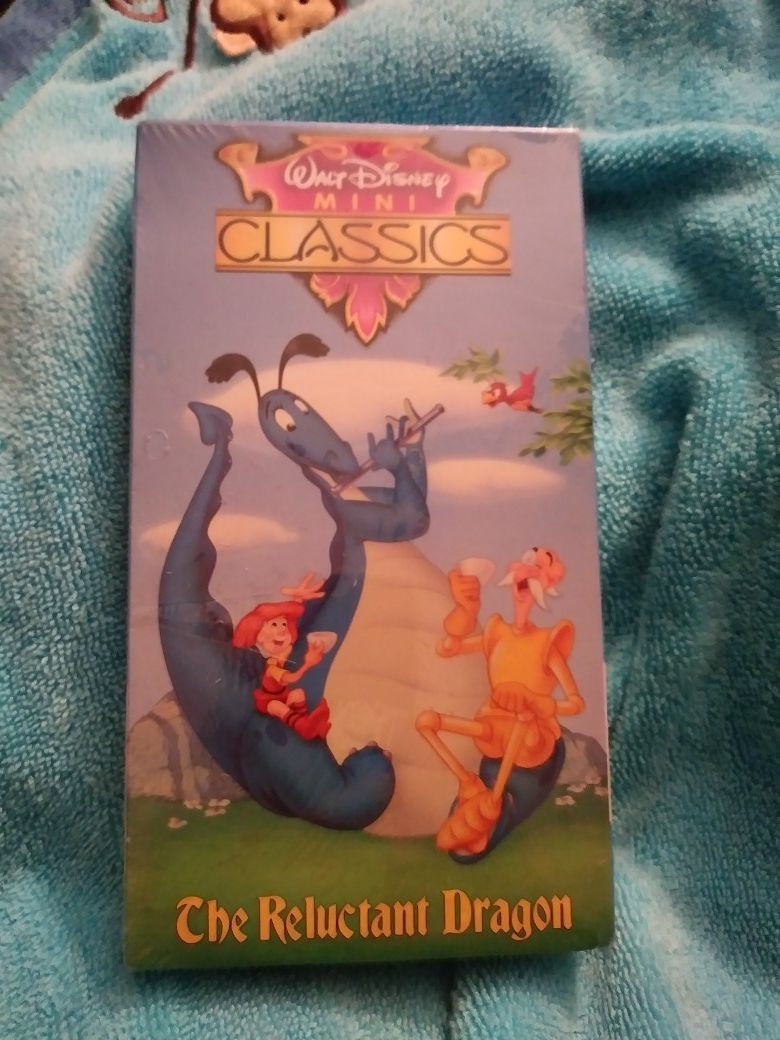 Walt Disney Mini Classics The Reluctant Dragon VHS Sealed Bonus Morris the Moose
