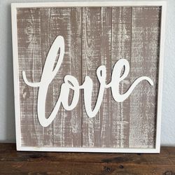 Wooden Love Sign