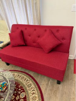 Red sofa