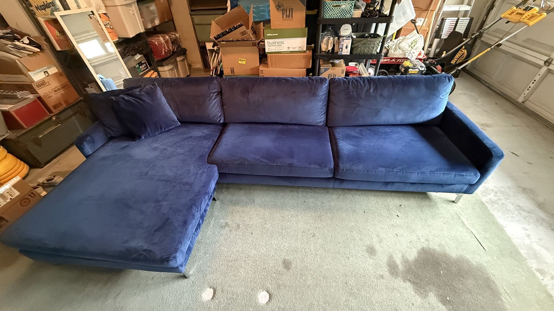 Adjustable Velvet Sectional Couch