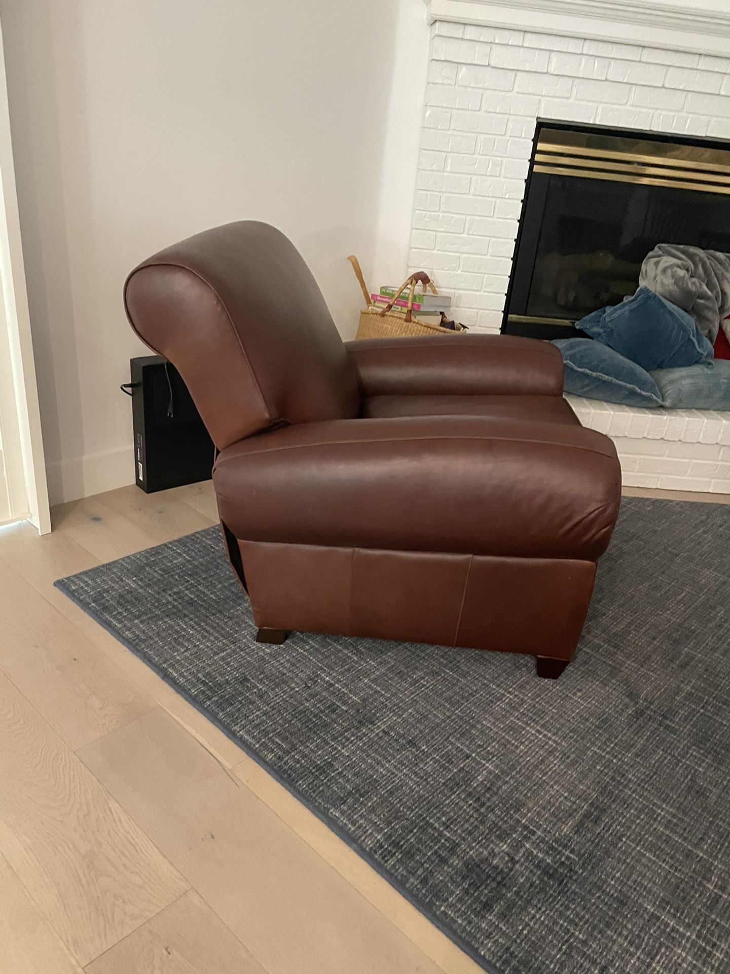 Pottery Barn Leather Recliner