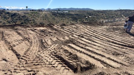 Concrete and dirt dump site