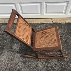 Antique Cain Rocking Chair