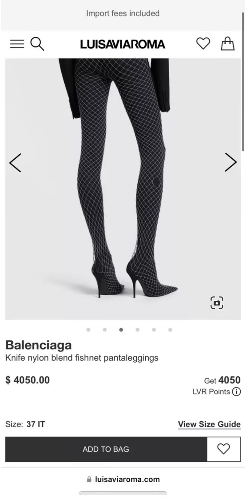 Balenciga Fishnet Pantaleggins 