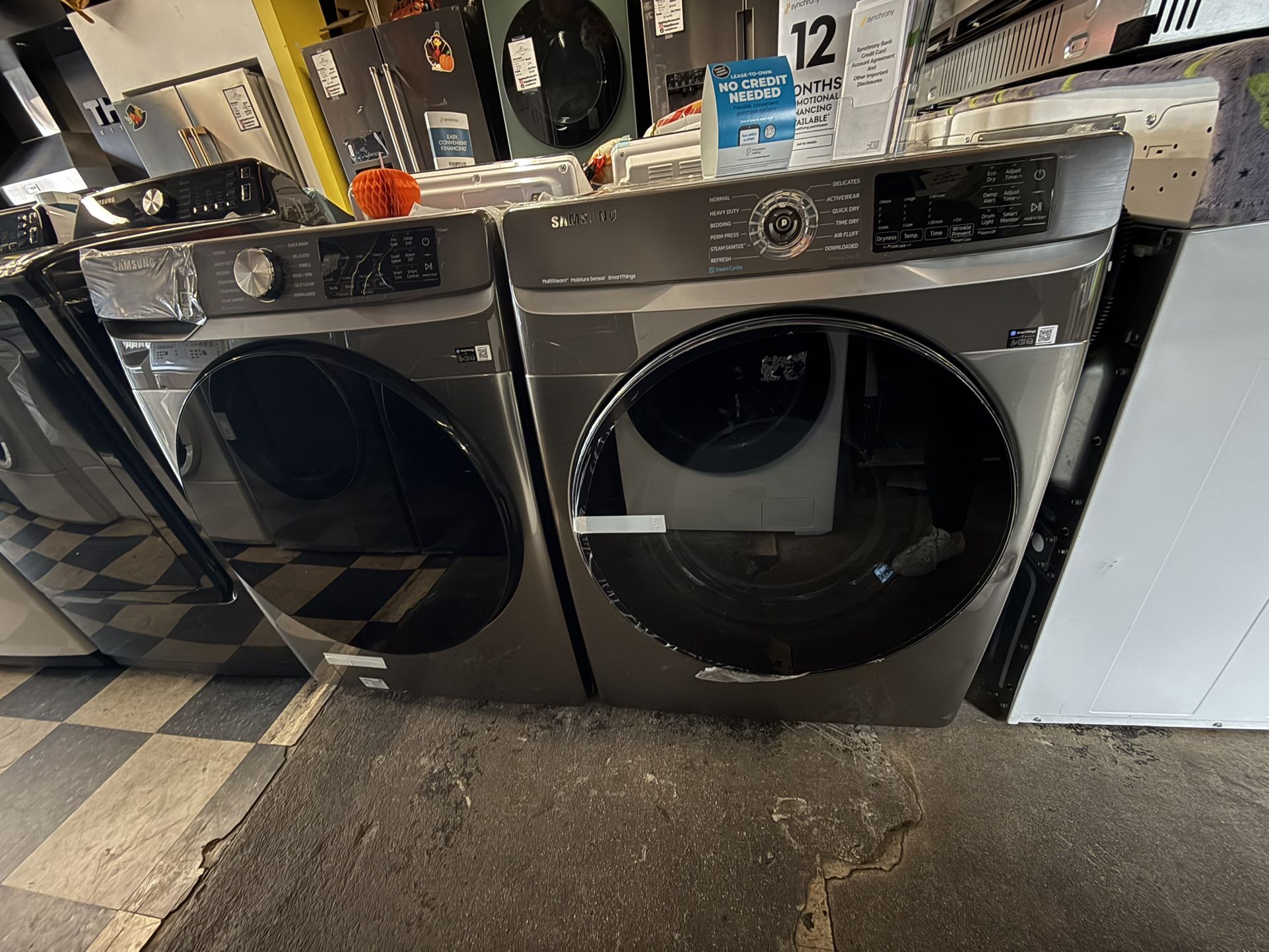 Samsung Front Load Washer And Dryer Set In Gray 🍂