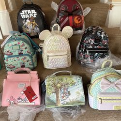 Hard Tag Loungefly Bags. All NWT. 65 Or Best Reasonable Offer