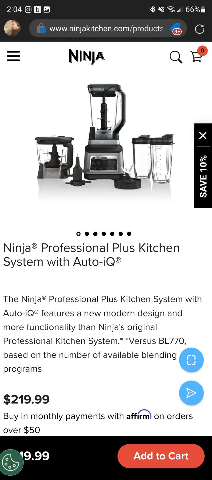 Ninja Blender With Accessories for Sale in Westland, MI - OfferUp