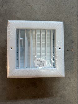2. 1-Way Adjustable Air Vent Register – White