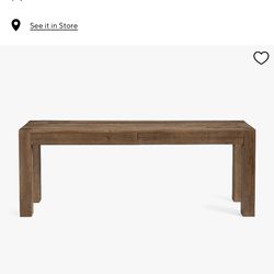 Pottery Barn Rockport Reclaimed Wood Console Desk