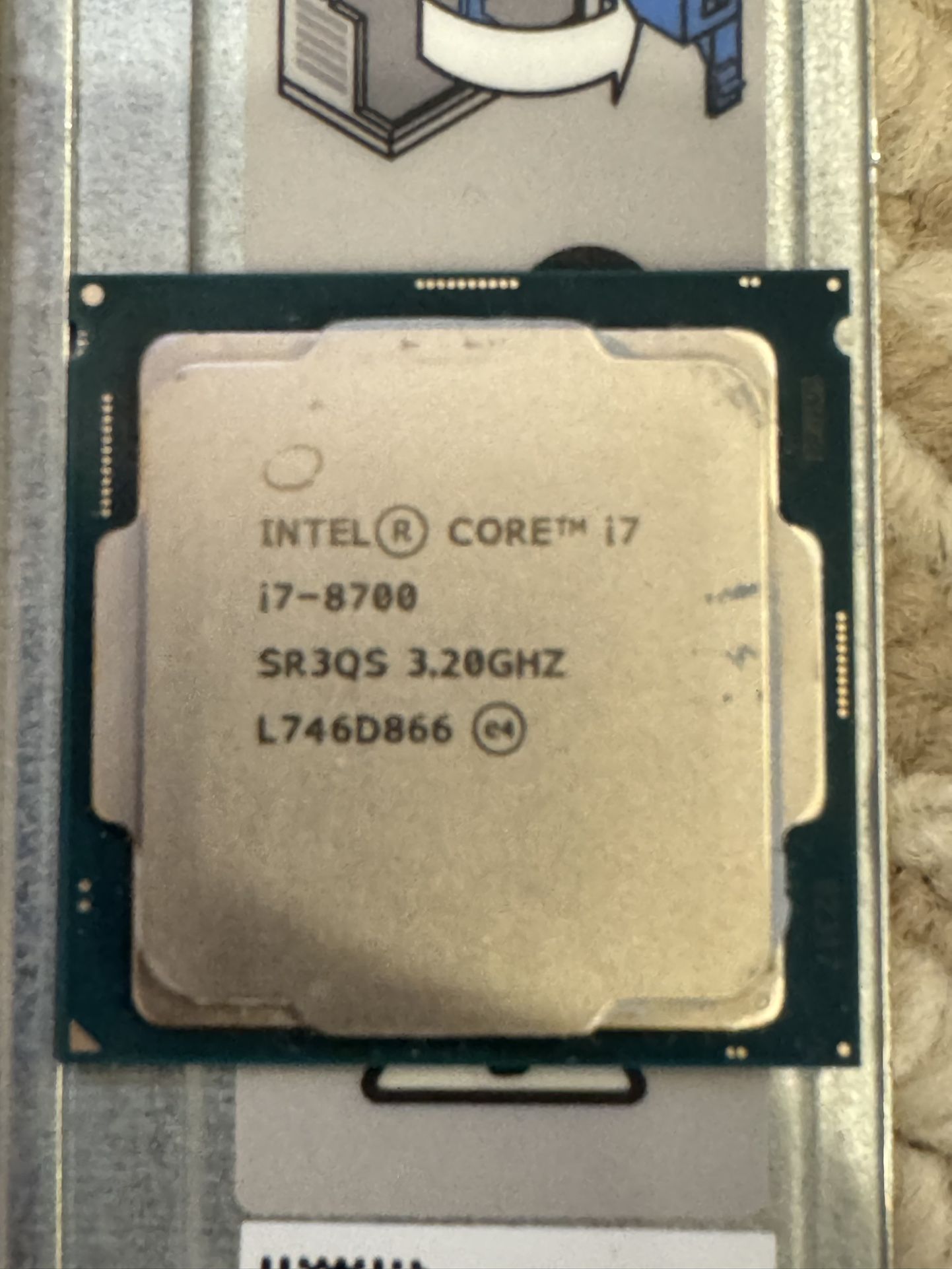 ► Intel® Core™ i7-8700 CPU Processor 3.20GHZ 6 Core LGA-1151