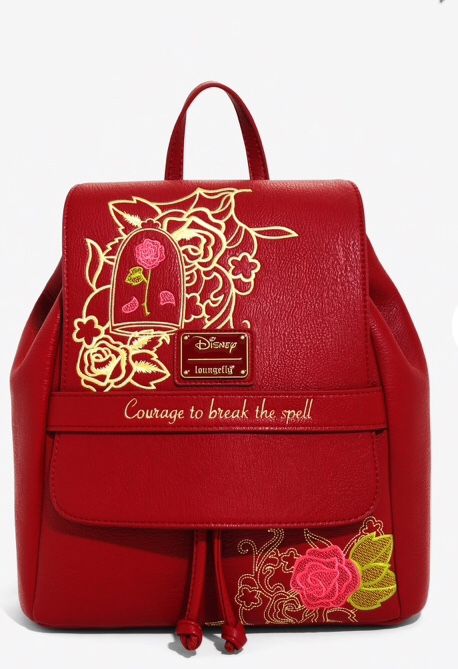 Disney Loungefly Beauty And The Beast Enchanted Rose Mini Backpack