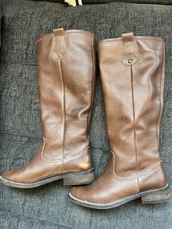 Leather Knee High Boots