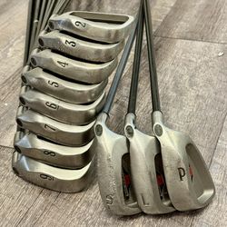 CALLAWAY 1996 Big Bertha Iron Set 2-3-PW-SW-LW RCH 96 Graphite Firm Flex RH (11)