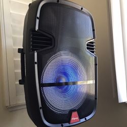 Bluetooth Speaker - Rechargeable - 15” Woofer - 3000 Watts 