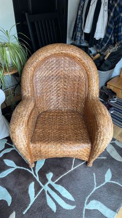 Pottery Barn wicker chair