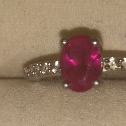 Ruby and Diamond Ring- Gem Stone King 