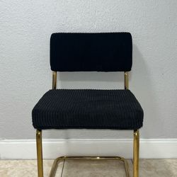Accent Chair Black And Gold 