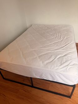 Full size bed and mattress