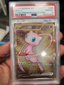 2023 Pokémon 151 Mew Ex Metal UPC promo PSA 10