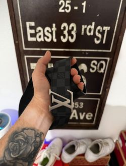 Louis Vuitton Damier Graphite Belt – Size 95 (M0117)