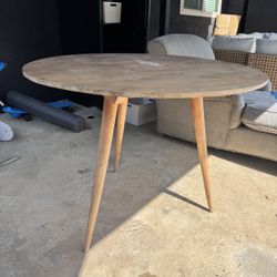 Round Solid Wood Dining Table