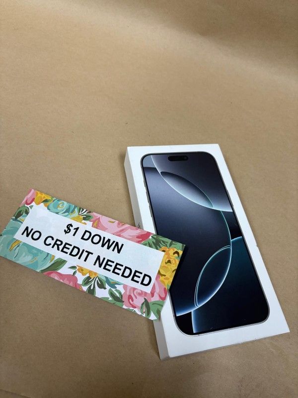 Apple IPhone 16 Pro Max 5G - Only $1 Today Pay The Rest Later!