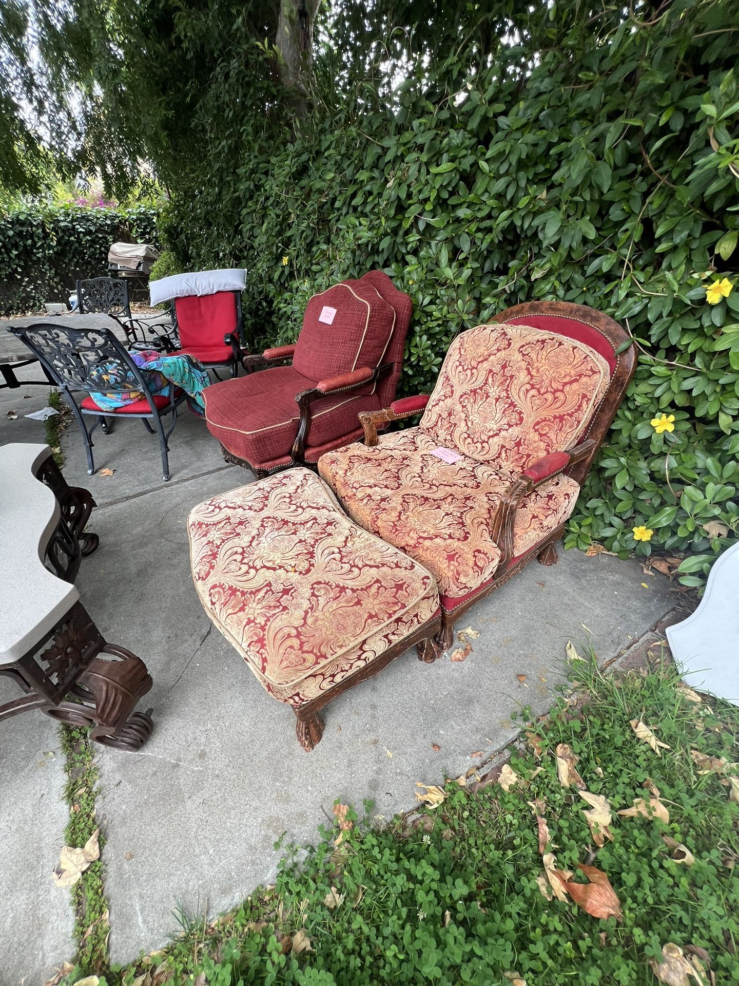 Armchair And Ottoman