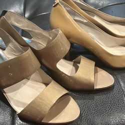 Women’s Size 11 Micheal Kors Champagne Heel Lot (2 Pairs)