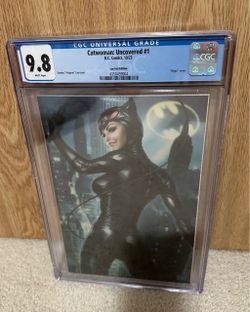 Catwoman: Uncovered #1 CGC 9.8 Lau Foil Virgin Edition comic book