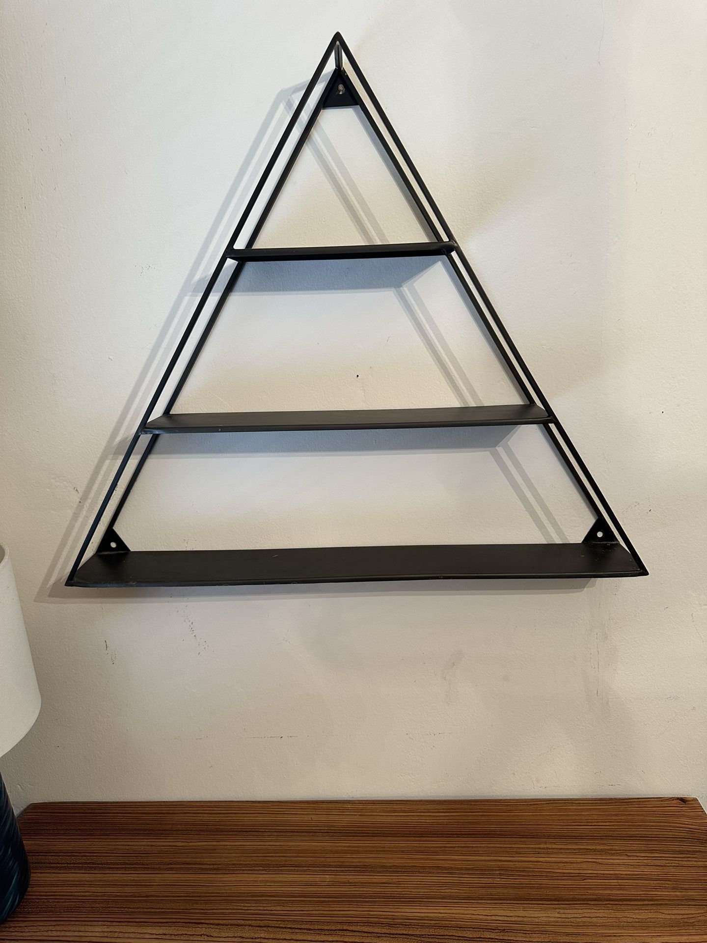 (Available If Listed ) Metal Triangle Shelf - Light Weight, Wall Mount. (combine With Other Items And Save!)