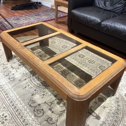 Coffee Table and 2 End Tables-Solid Oak